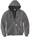 Carhartt Firm Duck Insulated Flannel-Lined Active Textil Jacke, grau, Gr&ouml;&szlig;e M f&uuml;r