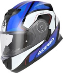 Acerbis 0025201.245.064, Acerbis Serel Graphic Helm Weiss T&uuml;rkis Blau male