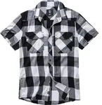 Brandit Checkshirt Kurzarmhemd, schwarz-weiss, Gr&ouml;&szlig;e 6XL f&uuml;r M&auml;nner