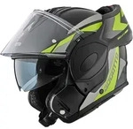 Bogotto FS-X600 Atyr Klapphelm, schwarz-grau-gelb, Gr&ouml;&szlig;e XS f&uuml;r Frauen