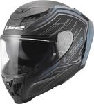 LS2 FF807 Dragon Subic Helm, blau, Gr&ouml;&szlig;e 2XS f&uuml;r M&auml;nner