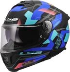 LS2 FF808 Stream II Mika Helm, schwarz-blau, Gr&ouml;&szlig;e 2XS f&uuml;r M&auml;nner