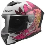 LS2 FF820 Rapid III Poppies Helm, weiss-pink, Gr&ouml;&szlig;e 2XS f&uuml;r M&auml;nner