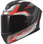 LS2 FF820 Rapid III Hyper Helm, schwarz-rot, Gr&ouml;&szlig;e XS f&uuml;r M&auml;nner