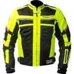 MUGENRACE A-Ttraversare-D wasserdichte Damen Motorrad Textiljacke, schwarz-gelb,