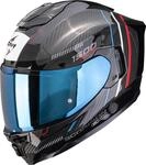 Scorpion Exo-1500 Carbon Air Zity Helm, schwarz-rot-blau, Gr&ouml;&szlig;e 2XL f&uuml;r M&auml;nner