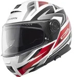 Schuberth C5 Zenith Klapphelm, weiss-rot, Gr&ouml;&szlig;e S f&uuml;r M&auml;nner