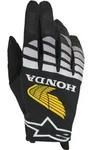 Alpinestars Honda Radar Motocross-Handschuhe, schwarz-grau-gelb, Gr&ouml;&szlig;e S f&uuml;r