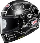 Shoei 11.19.108.3, Shoei Glamster06 Blast Helm Schwarz Weiss male