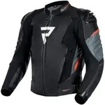 Rebelhorn Veloce Motorrad Lederjacke, schwarz-grau-rot, Gr&ouml;&szlig;e 62 f&uuml;r M&auml;nner