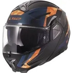 LS2 FF910 Advant II Glide Klapphelm, schwarz-orange, Gr&ouml;&szlig;e 2XS f&uuml;r M&auml;nner
