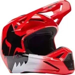 FOX V1 Shield Motocross Helm, rot, Gr&ouml;&szlig;e S f&uuml;r M&auml;nner