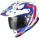 Scorpion ADF-9000 Air Patrol Enduro Helm, weiss-rot-blau, Gr&ouml;&szlig;e 2XL f&uuml;r M&auml;nner