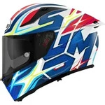 Suomy Speedstar 2 Twostars Helm, weiss-rot-blau, Gr&ouml;&szlig;e XS f&uuml;r M&auml;nner