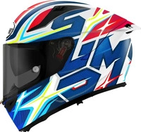 Suomy K6V20001.6, Suomy Speedstar 2 Twostars Helm Weiss Rot Blau male