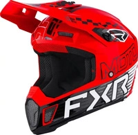 FXR 260619-2000-10, FXR Clutch Race Div Motocross Helm Schwarz Weiss Rot male