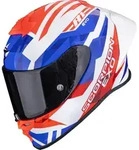 Scorpion EXO-R1 Evo II Air Valere Helm, weiss-rot-blau, Gr&ouml;&szlig;e XL f&uuml;r M&auml;nner