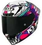 KYT KX-1 Race GP Bastianini Replica 2023 Helm, weiss-pink, Gr&ouml;&szlig;e XS f&uuml;r...