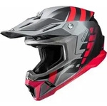 HJC C50 Mirage Motocross Helm, schwarz-grau-rot, Gr&ouml;&szlig;e S f&uuml;r M&auml;nner