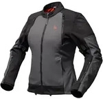 Modeka Muva Damen-Motorrad-Textiljacke, schwarz-grau, Gr&ouml;&szlig;e 38