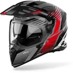 Airoh Bandit Spicy Enduro-Helm, schwarz-grau-rot, Gr&ouml;&szlig;e L f&uuml;r M&auml;nner