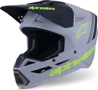 Alpinestars 8300726-9510-XL, Alpinestars S-M3 Radium Motocross Helm Grau Gelb male