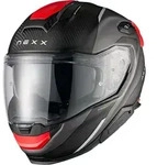 Nexx X.TR Rush Carbon Helm, schwarz-rot, Gr&ouml;&szlig;e XS f&uuml;r M&auml;nner