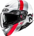 HJC RPHA 91 Fensh Klapphelm, weiss-rot-silber, Gr&ouml;&szlig;e S f&uuml;r M&auml;nner
