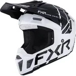 FXR Clutch Jugend Motocross Helm, schwarz-weiss, Gr&ouml;&szlig;e XL