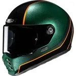 HJC V10 Hodu Helm, schwarz-gr&uuml;n-orange, Gr&ouml;&szlig;e M f&uuml;r M&auml;nner