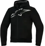 Alpinestars Chrome Superairflow Motorrad Zip Hoodie, schwarz-grau-weiss,...