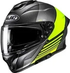 HJC C71 Morix Helm, schwarz-grau-gelb, Gr&ouml;&szlig;e XS 54 55 f&uuml;r M&auml;nner