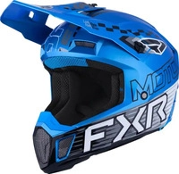 FXR 260619-4000-04, FXR Clutch Race Div Motocross Helm Schwarz Weiss Blau male