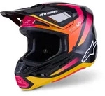 Alpinestars S-M7 Rise Motocross Helm, schwarz-pink, Gr&ouml;&szlig;e M f&uuml;r M&auml;nner