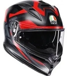 AGV K7 Glimpse Helm, schwarz-rot, Gr&ouml;&szlig;e M f&uuml;r M&auml;nner