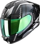 Scorpion Exo-530 Air Theras Helm, schwarz-weiss-gr&uuml;n, Gr&ouml;&szlig;e 2XL f&uuml;r M&auml;nner