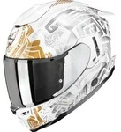 Scorpion Exo-1500 Air Apus Helm, grau-weiss-gelb, Gr&ouml;&szlig;e L f&uuml;r M&auml;nner