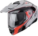 Scorpion ADX-2 Kamps Enduro Helm, schwarz-grau-rot, Gr&ouml;&szlig;e 2XL f&uuml;r M&auml;nner