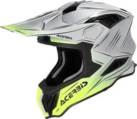 Acerbis 0026905.290.066, Acerbis Airstrike-X Scratch Motocross Helm Gelb Silber male