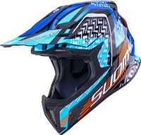 Suomy K6XW0025.2, Suomy X-Wing Motley Motocross Helm Schwarz Blau male