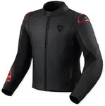 Revit Quadratic Logo perforierte Motorrad Lederjacke 46