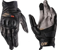 Leatt 6026003750, Leatt ADV X-Flow 8.5 Short Motorrad Handschuhe Schwarz Grau...