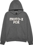FOX 32906-185-L, FOX Moto-X Oversized Zip Hoodie Grau male