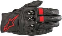 Alpinestars Celer V2 perforierte Motorrad Handschuhe, schwarz-rot, Gr&ouml;&szlig;e S f&uuml;r