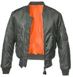 Brandit MA1 Classic Jacke, schwarz-grau, Gr&ouml;&szlig;e 3XL f&uuml;r M&auml;nner