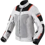 Revit Tornado 3 Damen Motorrad Textiljacke, schwarz-weiss, Gr&ouml;&szlig;e 36
