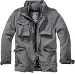 Brandit M-65 Giant Jacke, schwarz-grau, Gr&ouml;&szlig;e 5XL f&uuml;r M&auml;nner