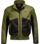 Blauer Thor Air perforierte Motorrad Textiljacke, schwarz-gr&uuml;n, Gr&ouml;&szlig;e XL f&uuml;r