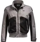 Blauer Thor Air perforierte Motorrad Textiljacke, schwarz-grau, Gr&ouml;&szlig;e S f&uuml;r