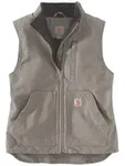 Carhartt Sherpa Lined Mock Neck Damen Weste, grau, Gr&ouml;&szlig;e XS